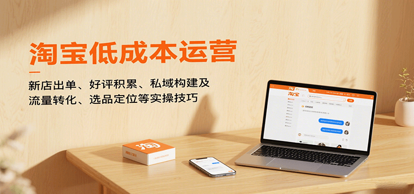 淘宝低成本运营，新店出单、好评积累、私域构建及流量转化、选品定位等（更新9月）
