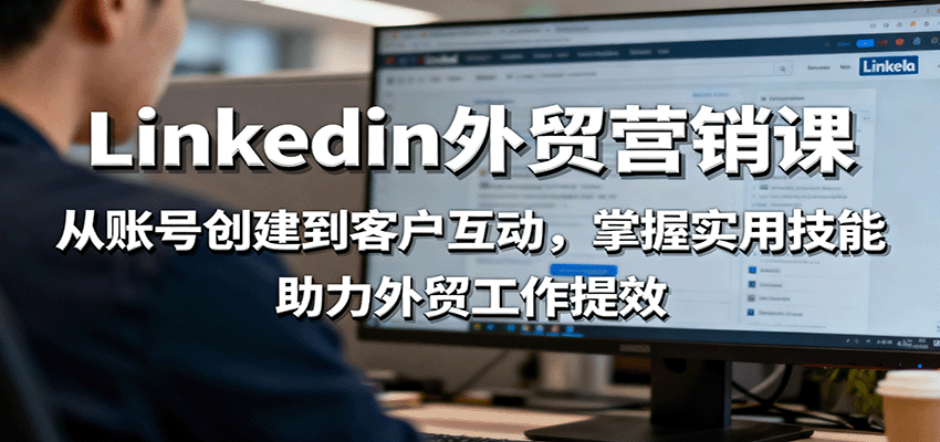 LinkedIn外贸营销课：从账号创建到客户互动，掌握实用技能，助力外贸工作提效