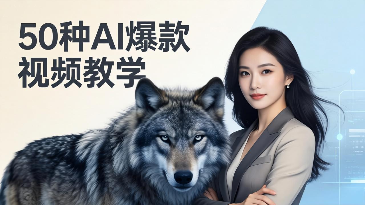 (17815期)50种AI爆款视频教学:影视级古诗词+治愈萌宠+山海经蛟龙,高阶宝典商业落地